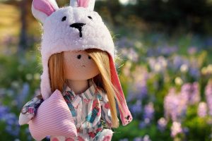 🐰 Molde Digital – Touquinha de Coelho para Bonecas
